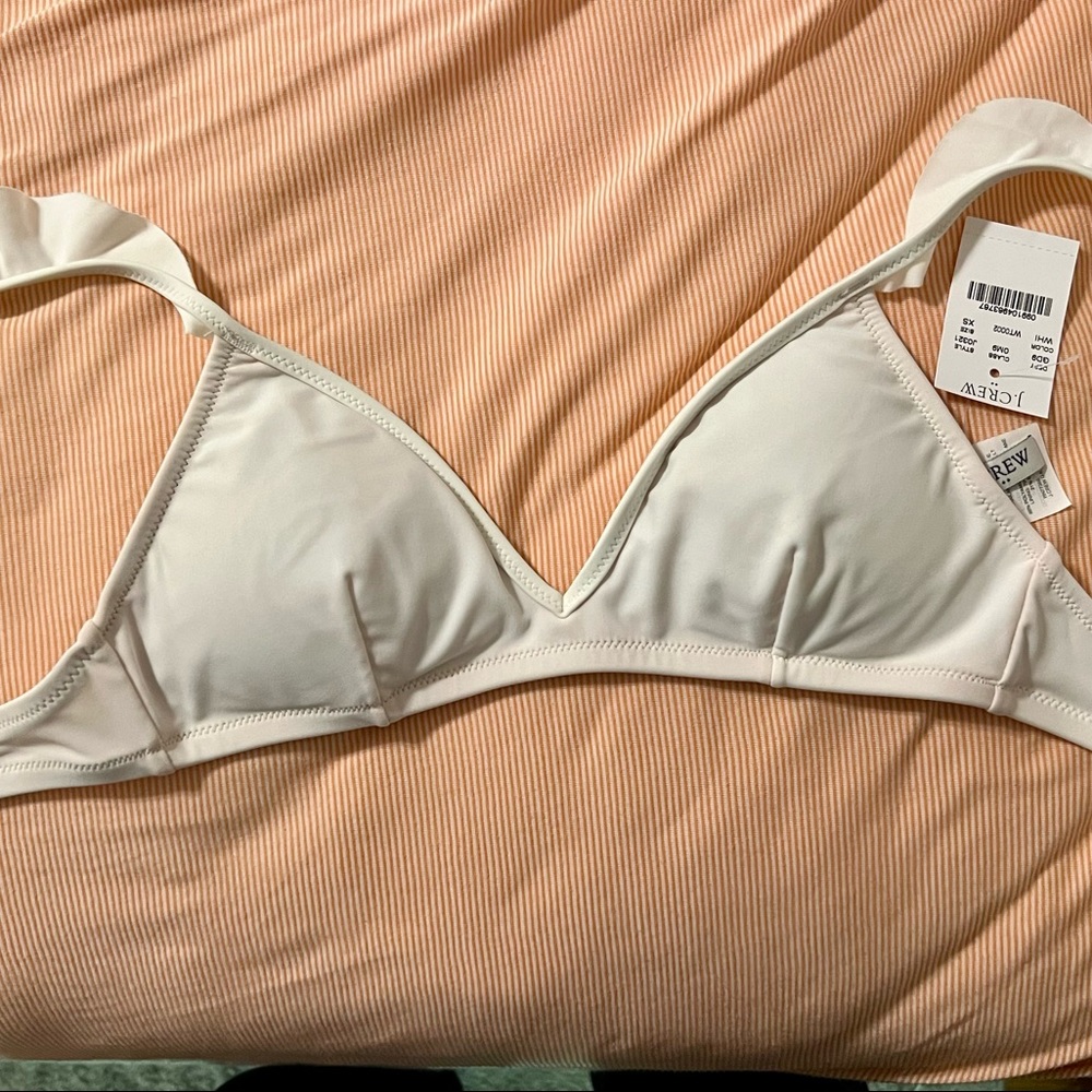 White J CREW bikini set NWT